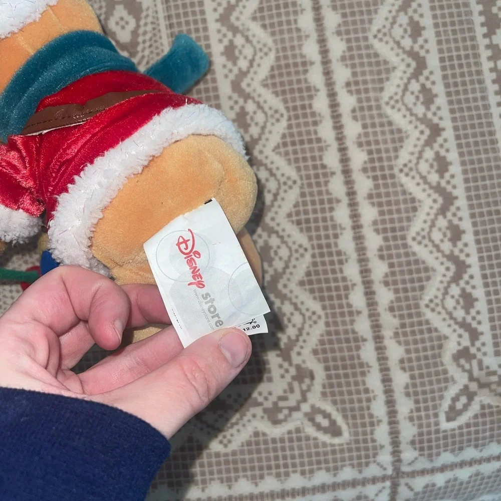 Vintage Disney Winnie the Pooh Christmas Plush Toy